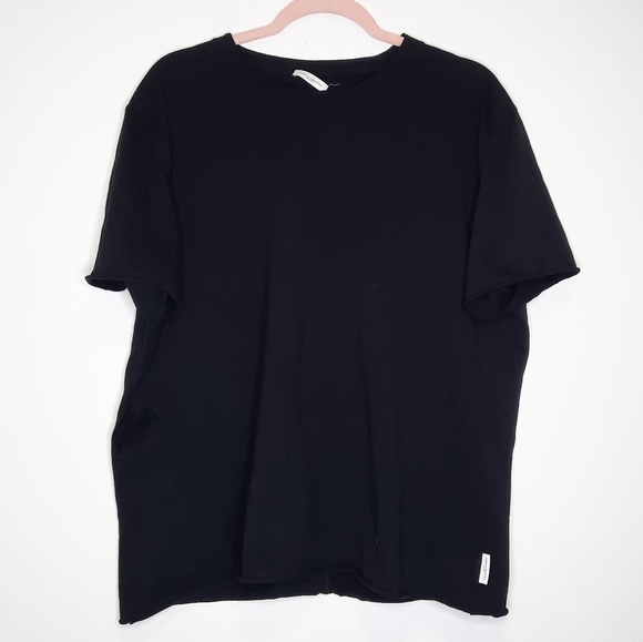 Paolo Pecora Black Raw Hem Tee XXL - Picture 1 of 6